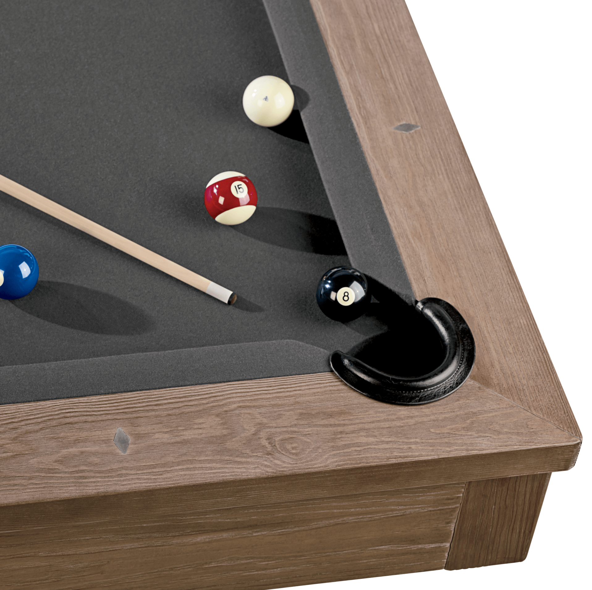 American Heritage Abbey pool table with premium accessories and a new felt by SOLO® Pool Tables.