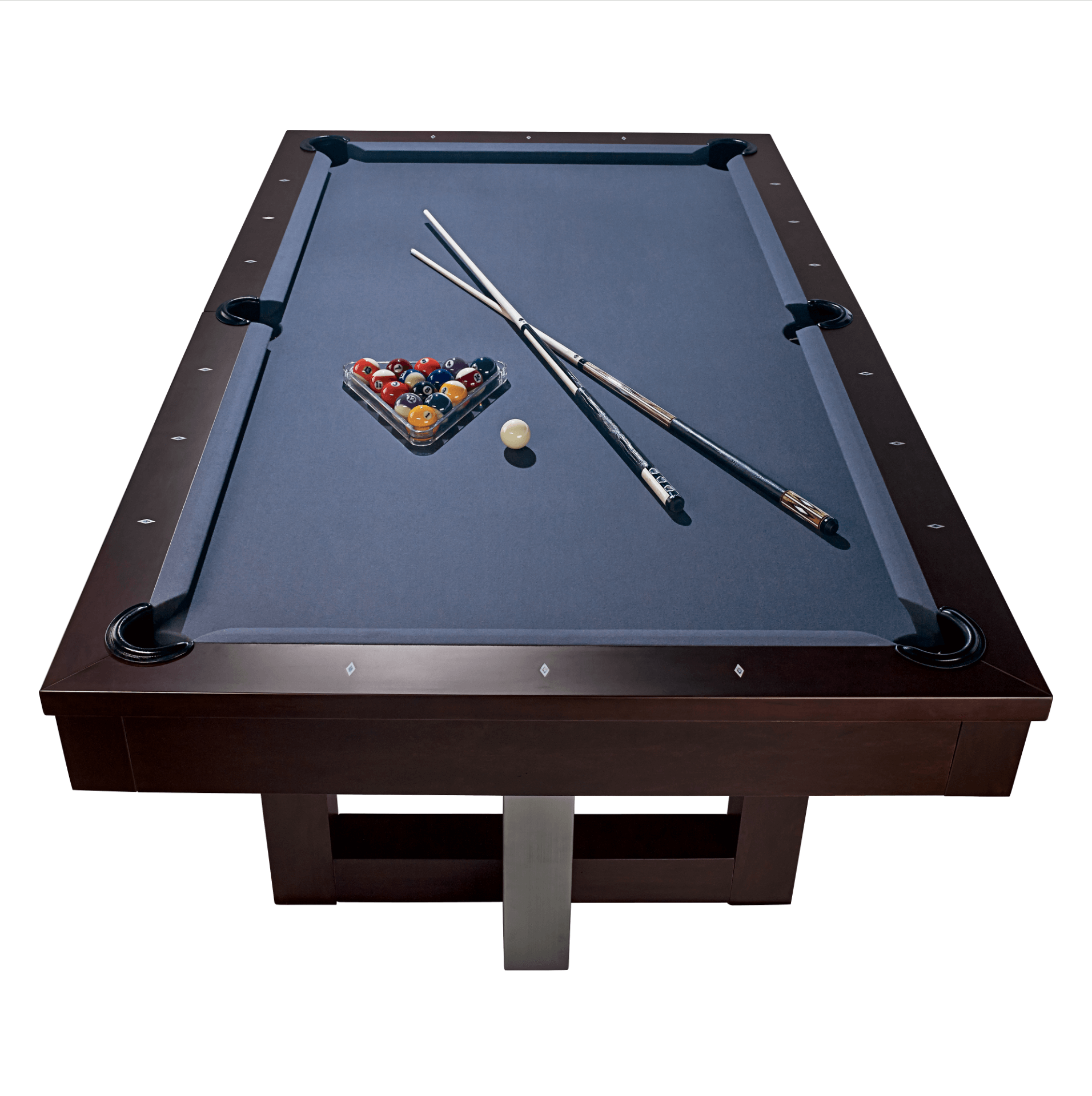 American Heritage Abbey pool table with premium accessories and a new felt by SOLO® Pool Tables.
