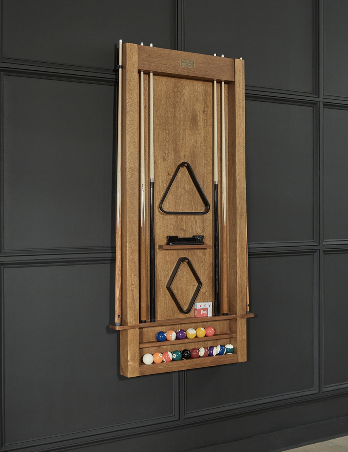 American Heritage Alta Wall Rack for sale by SOLO® Pool Tables.