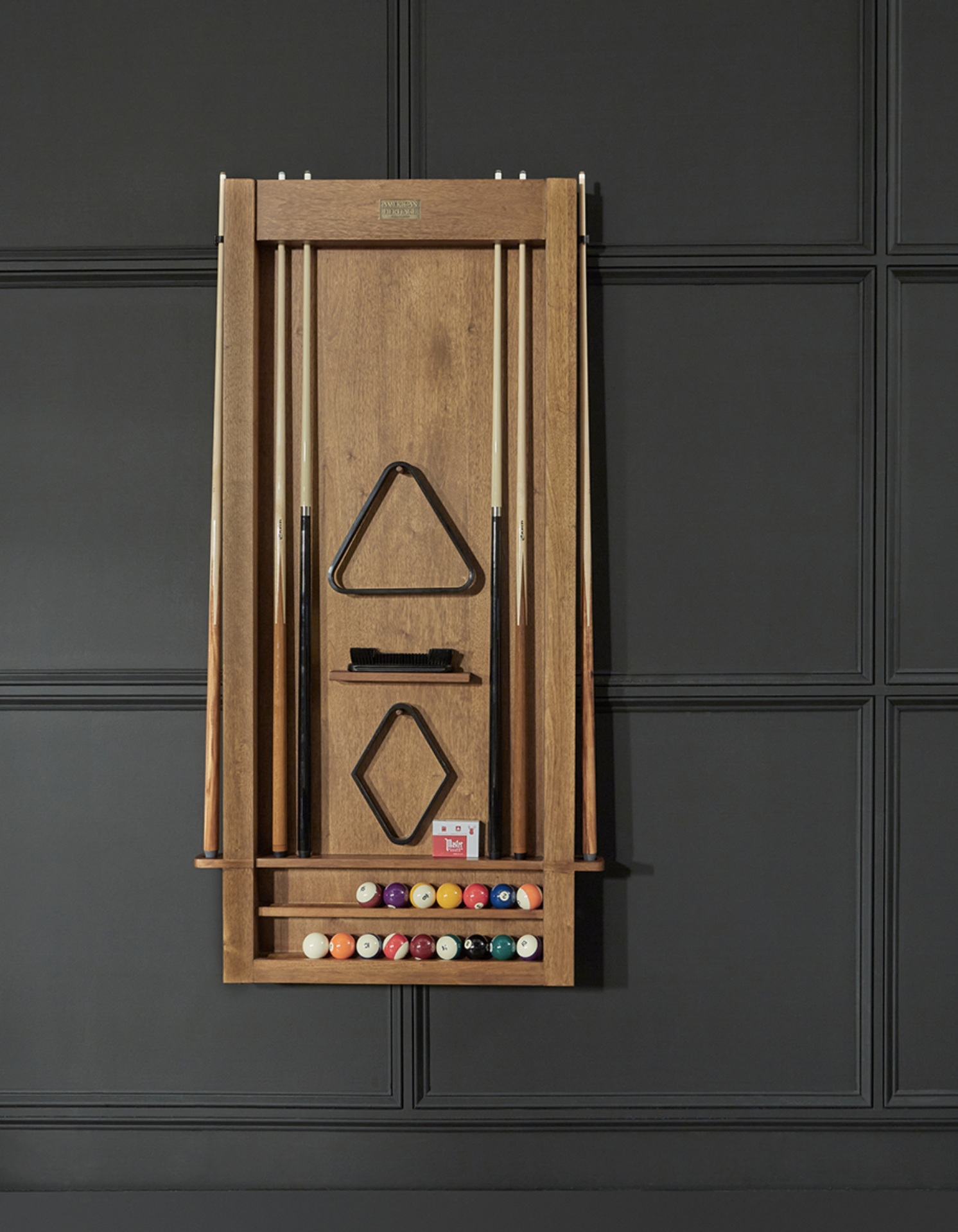 American Heritage Alta Wall Rack for sale by SOLO® Pool Tables.
