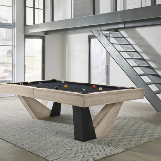 American Heritage Annex pool table with premium accessories and a new felt by SOLO® Pool Tables.