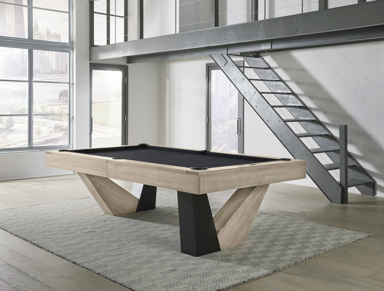 American Heritage Annex pool table with premium accessories and a new felt by SOLO® Pool Tables.