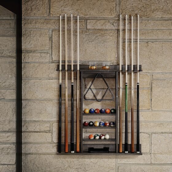 American Heritage Bluegrass Cue Rack for sale by SOLO® Pool Tables.