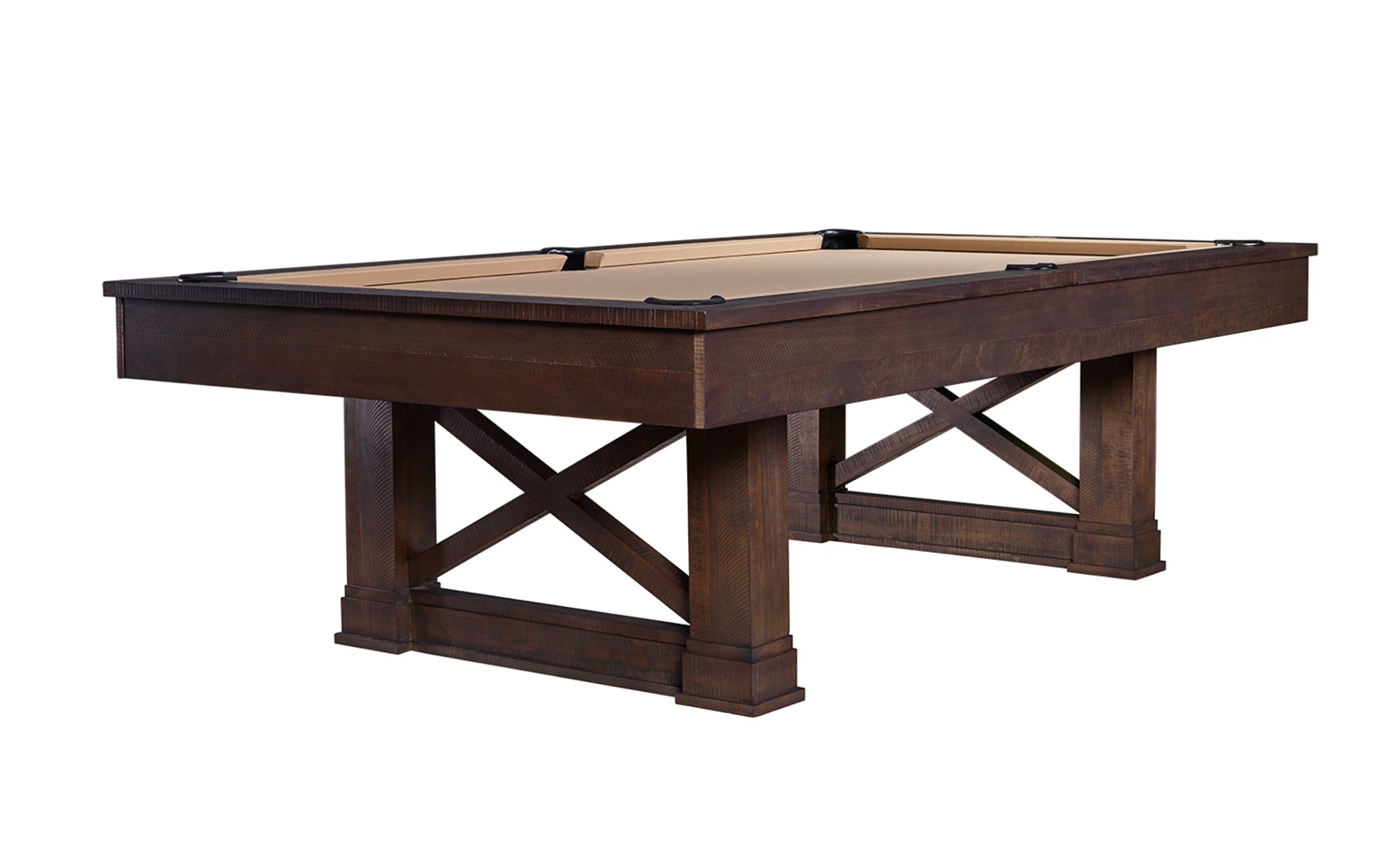 American Heritage Farmhouse pool table with premium accessories and a new felt by SOLO® Pool Tables.