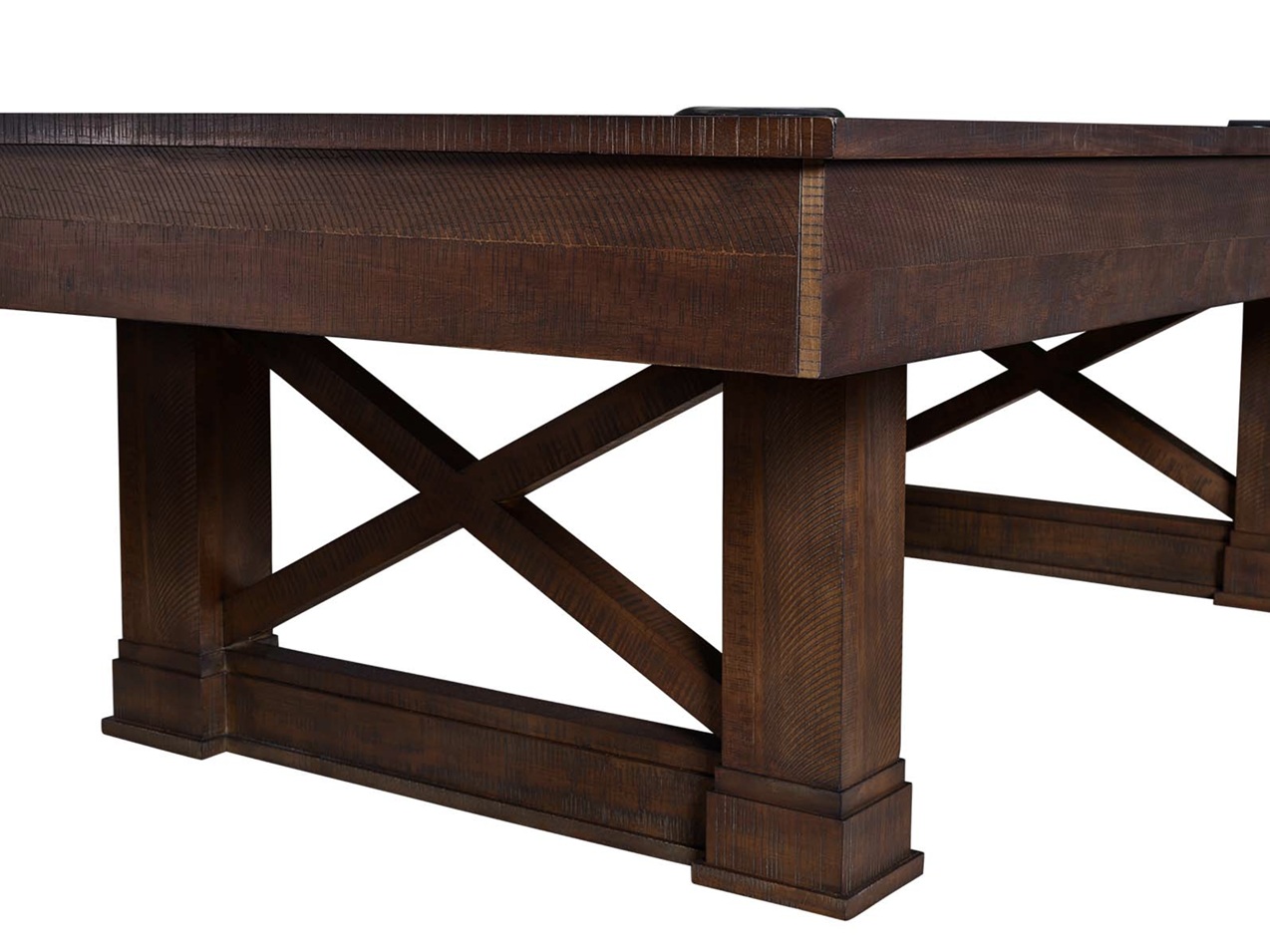 American Heritage Farmhouse pool table with premium accessories and a new felt by SOLO® Pool Tables.