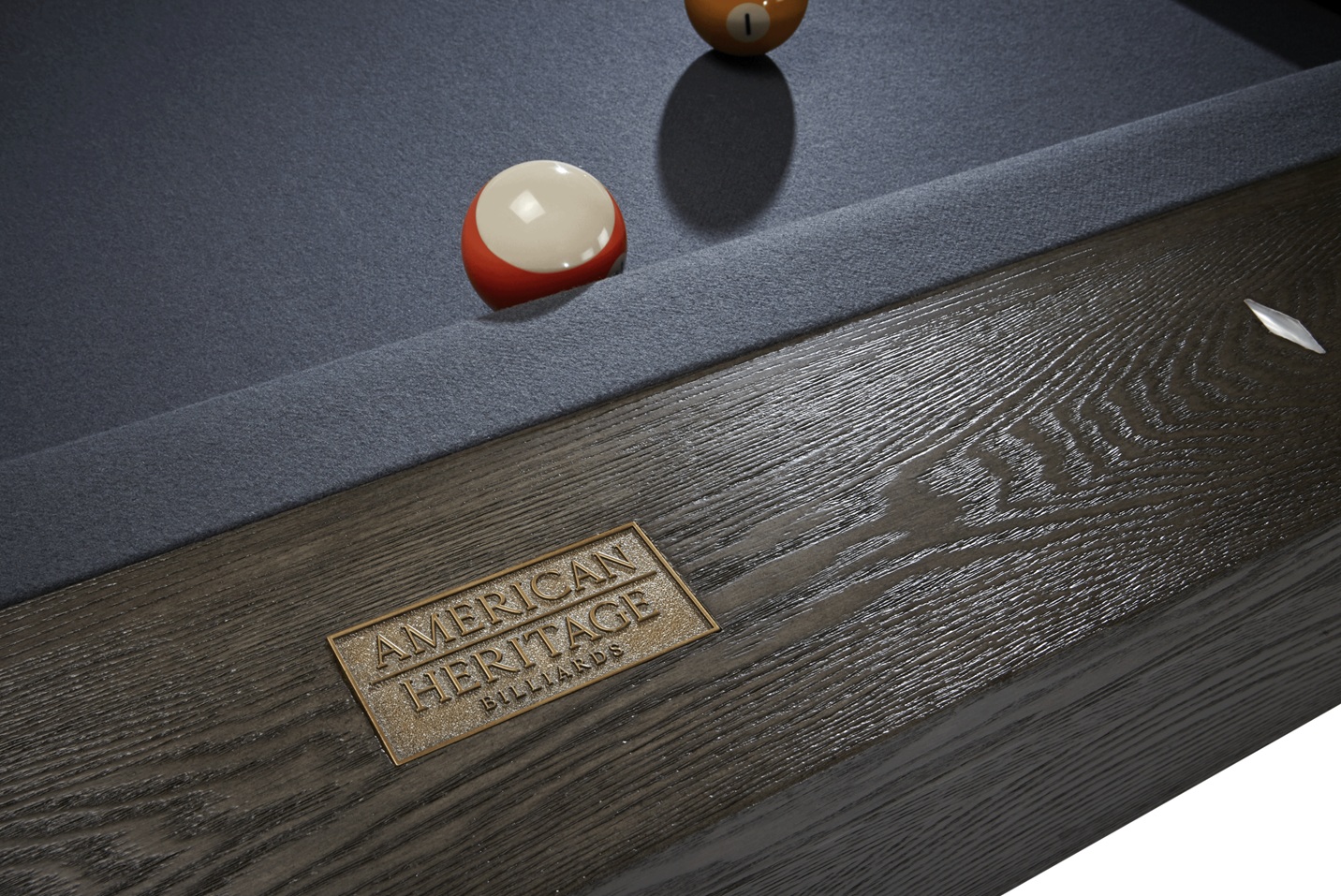 American Heritage Halifax pool table with premium accessories and a new felt by SOLO® Pool Tables.