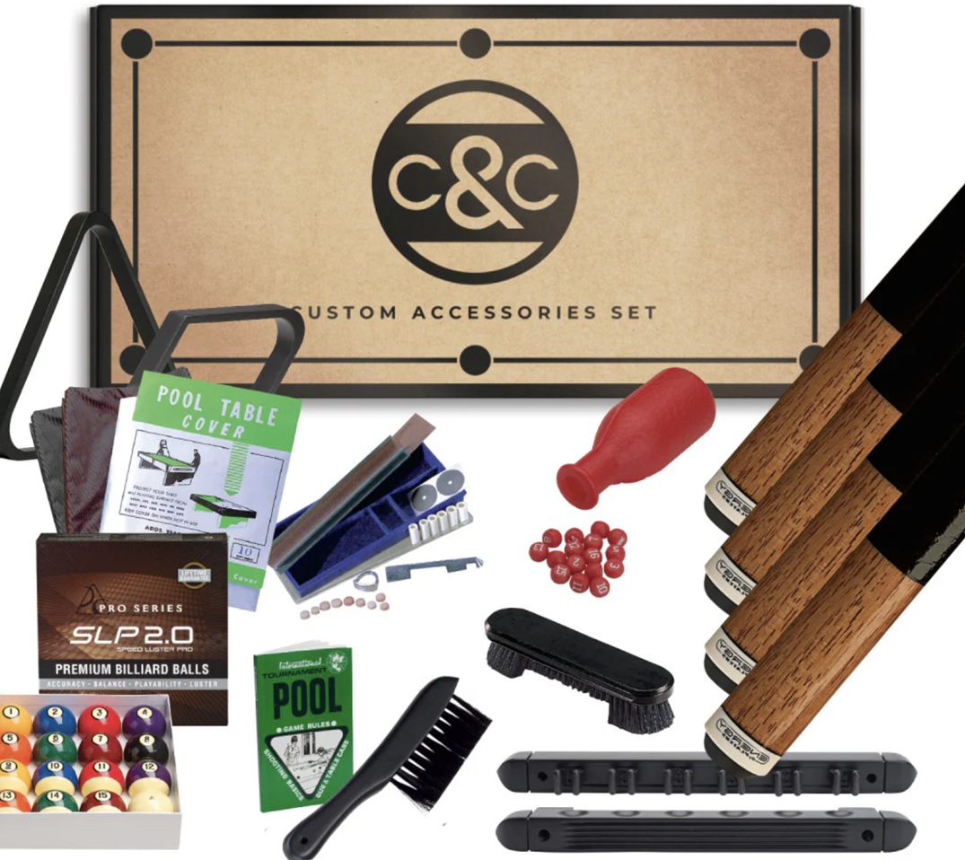 Cue & Case LB Premium play pack for sale by SOLO® Pool Tables.
