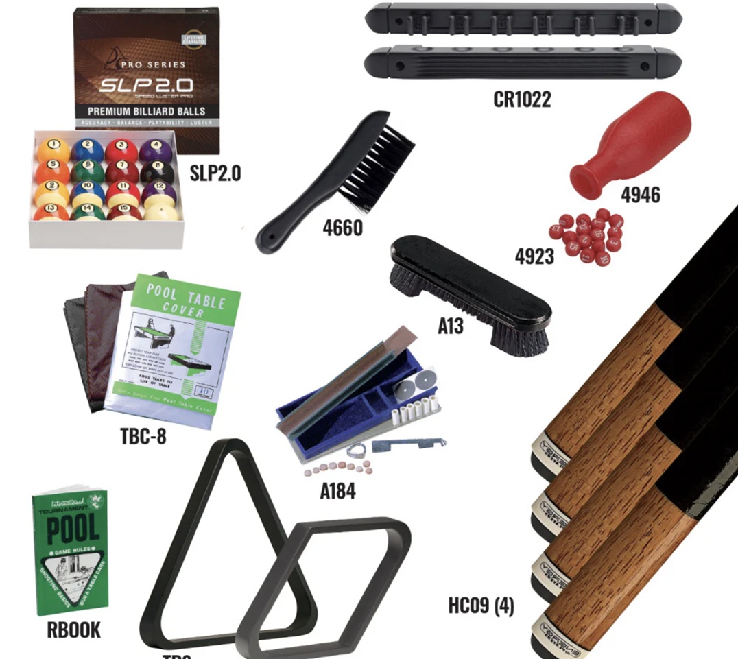 Cue & Case LB Premium play pack for sale by SOLO® Pool Tables.