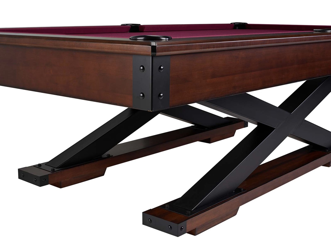 American Heritage Quest pool table with premium accessories and a new felt by SOLO® Pool Tables.