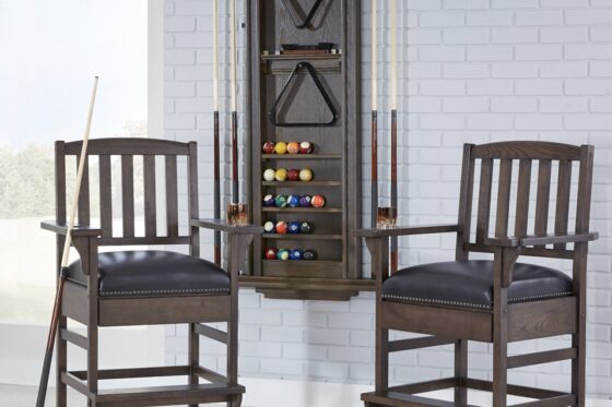 American Heritage Venice Wall Rack for sale by SOLO® Pool Tables.