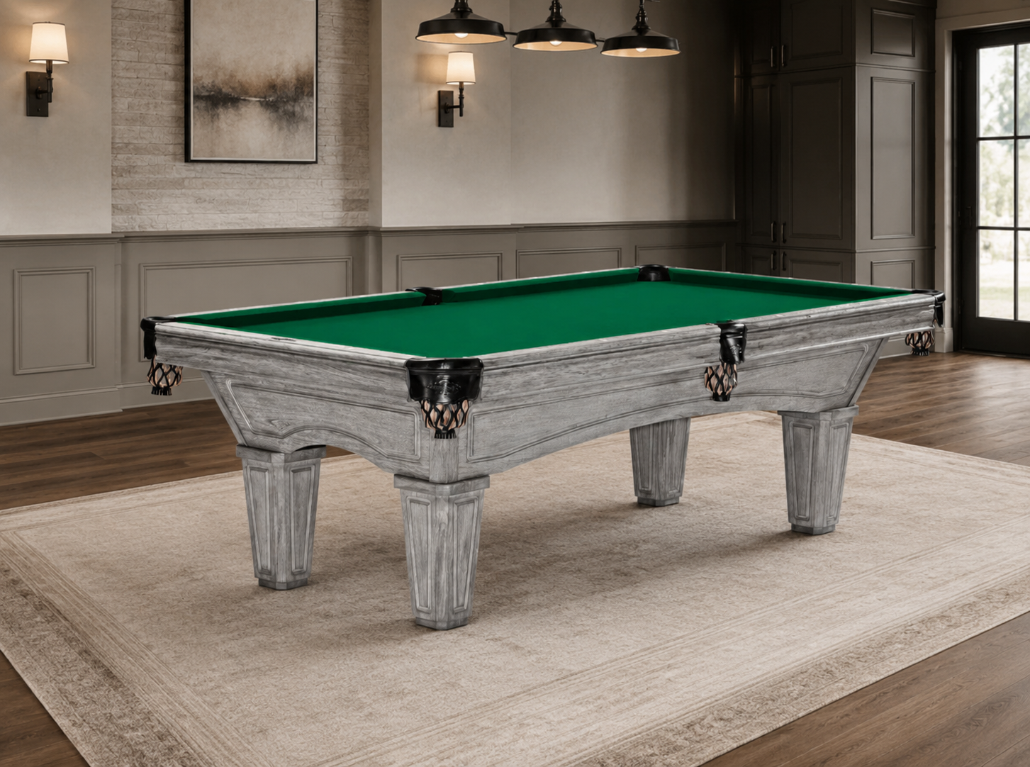 Brunswick 8' Glenwood (Tapered Legs) - Rustic Grey